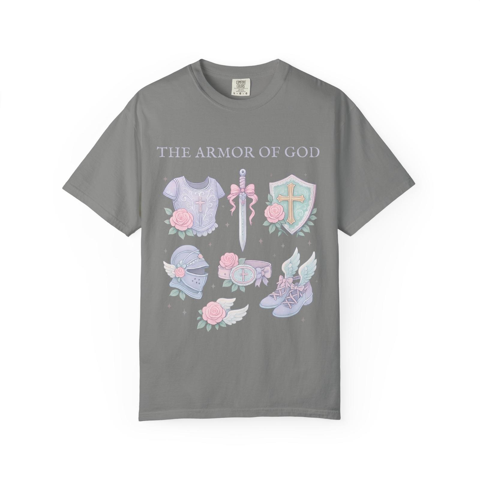 Armor of God shirt, Christian t-shirt, adult baptism gift, bible verse tee S