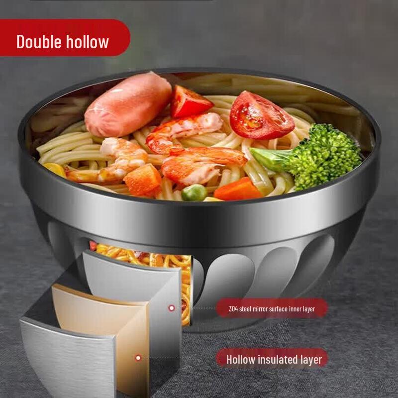 MAXCOOK 304 Stainless Steel Lily Soup Bowl