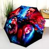 Action Heroes Unite Folding Umbrella 8 Paraphenoid Bones Travel Sun Umbrella Light Gift