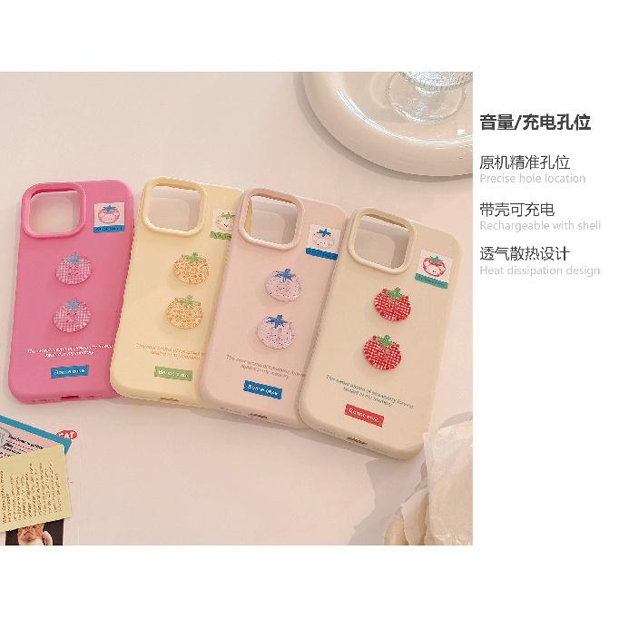3D Tomato Button Case for iPhone 16, Suitable for 15 Pro Max, Apple Phone Case, 14 Silicone, 13 Soft Case, 17