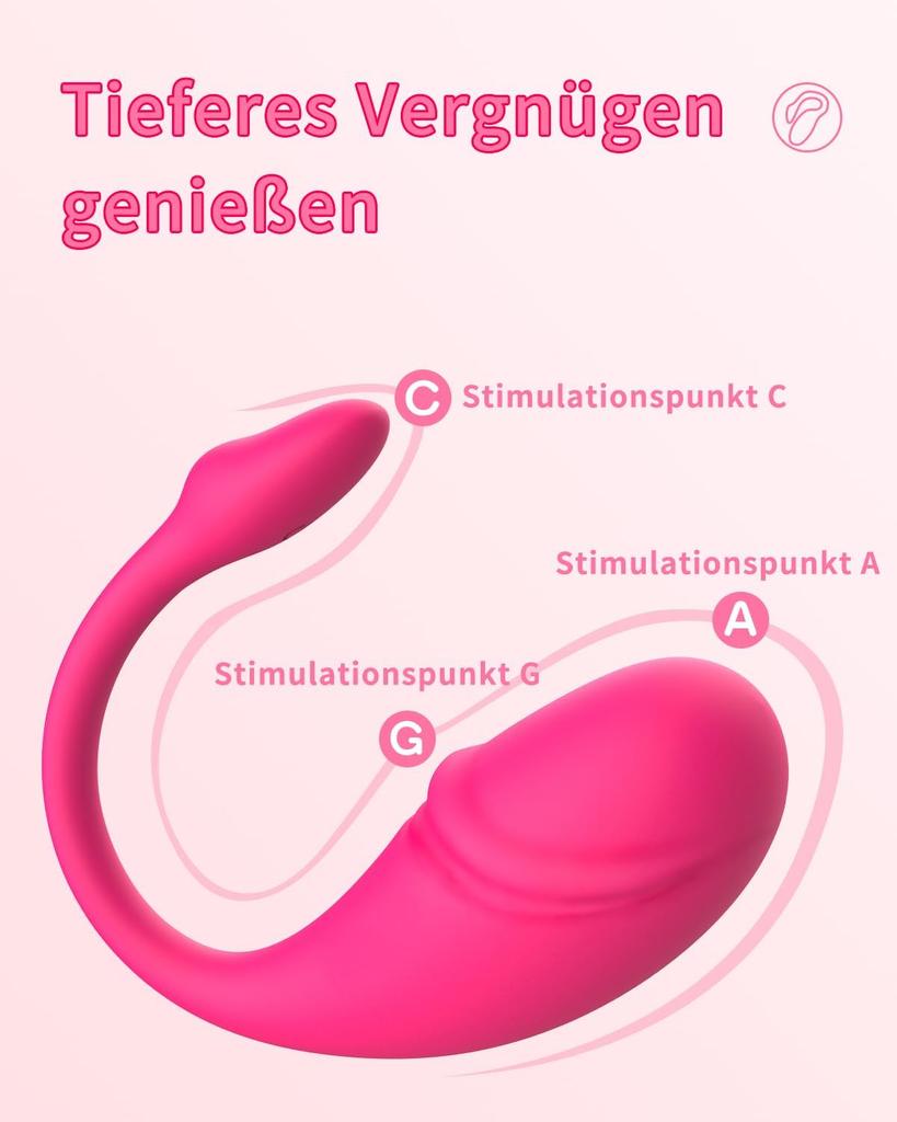Fernsteuerbare Vibratoren, Sexspielzeug für Frauen, Sexspielzeug für Paare, Stimulierendes Sexspielzeug, Leise Vibrations-Eier, Klitoris-Stimulatoren für Frauen (Rosa)