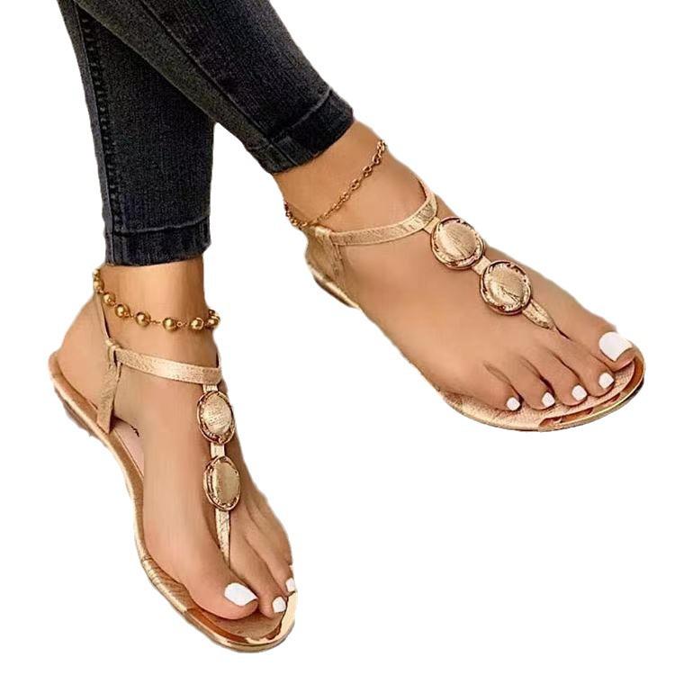 Sandales Plates d'Été 2025 pour Femmes – Style Féerique Semelle Souple Mode