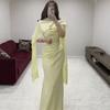 European Beautiful Woman Spring and Autumn New Pleated Shawl Waist Dress Slim Sleeveless Hip Wrap Dress