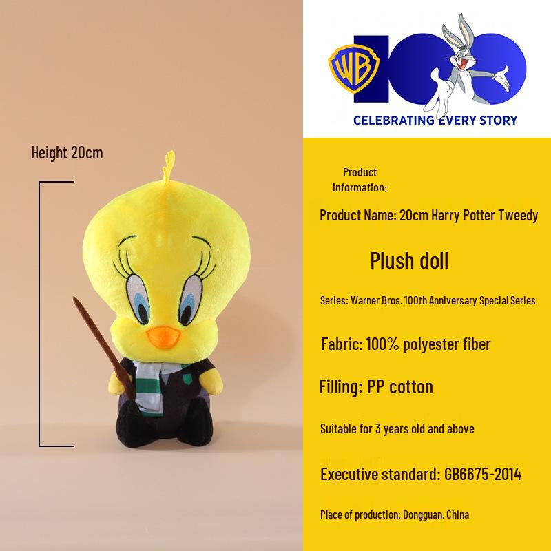 Looney Tunes Harry Potter Magical Costume Bugs Bunny & Tweety Plush Toy Officially Licensed