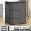 Homefish 1Pc Large Capacity And Super Load-Bearing Black Composite Material Storage Bag, Dustproof And Moisture-Proof