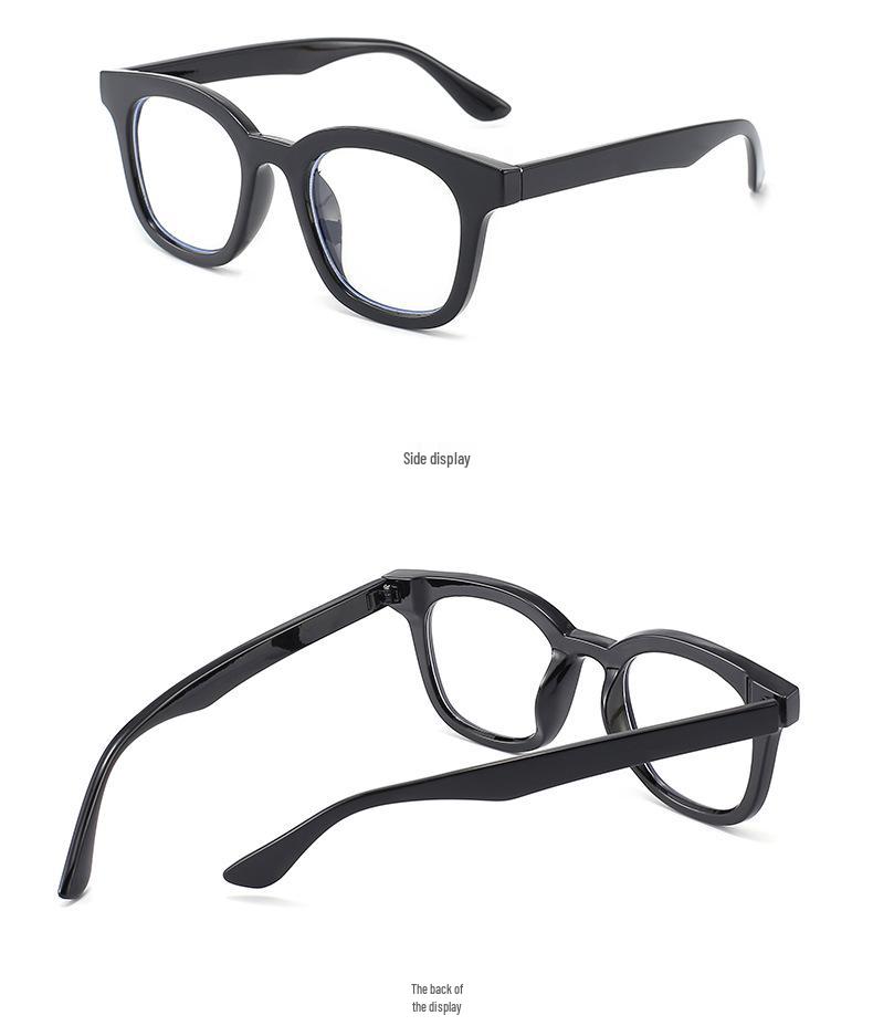 Stylish Unisex Anti-Blue Light Square Glasses Frame 21011 with Optional Prescription Lenses