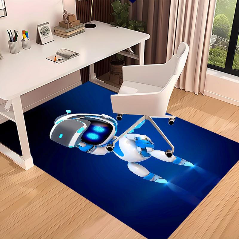 Astro Bot3 Bedruckter Saugfähiger Waschbarer Teppich, Rutschfeste Badezimmerteppiche, Küchenteppiche, Yogamatte, Eingangsbereich Wohnzimmer, Camping-Picknickteppiche