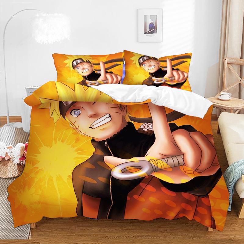 Bedding Fire Forbearance Cartoon Digital Printing Living Bedding Four-Piece Set