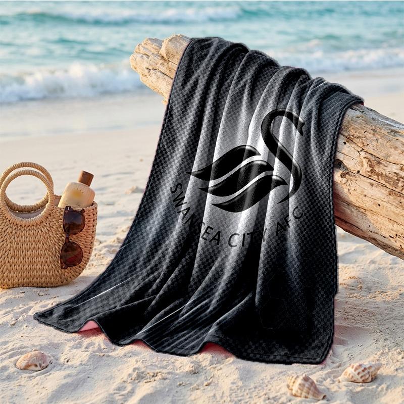 Swansea City Thema Strandtuch Weich Schnell?Trockenes Handtuch für den Sommerstrandurlaub beim Schwimmen