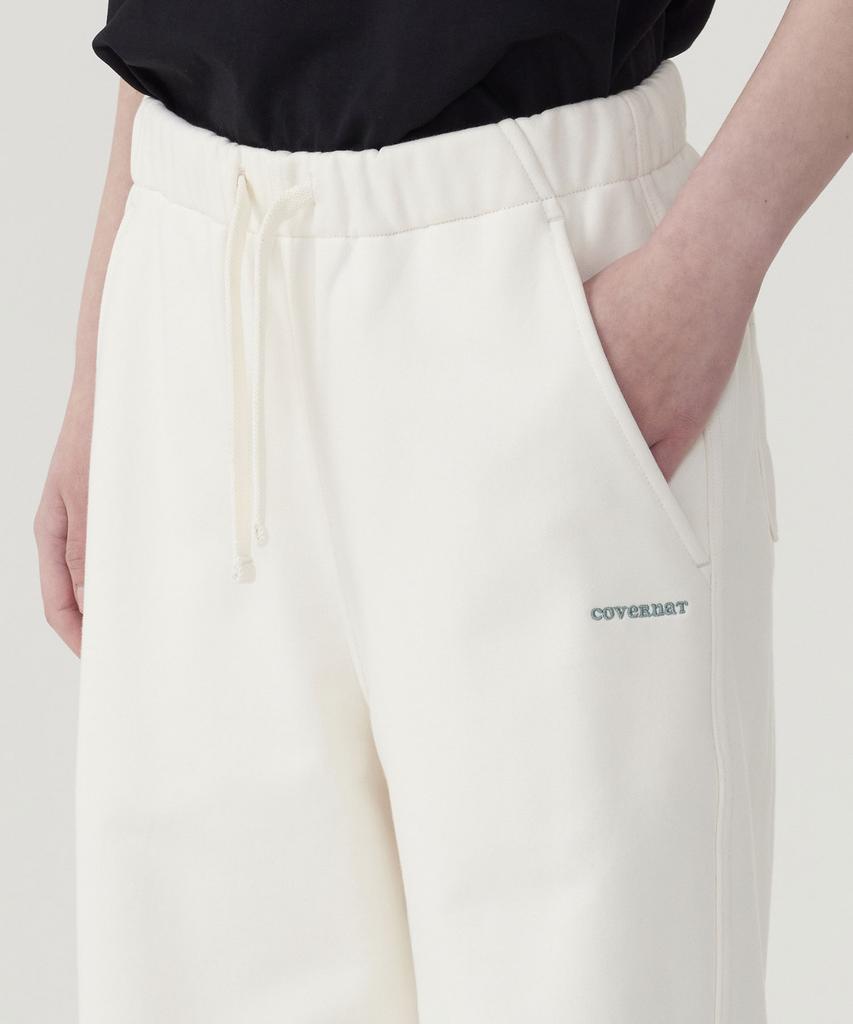 COVERNAT WOMAN Straight Sweatpants Ivory
