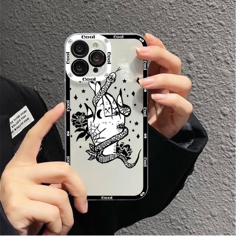 Snake Flower Snake Painting Phone Case for iPhone 11 12 13 Mini Pro Max 14 Pro Max Case shell