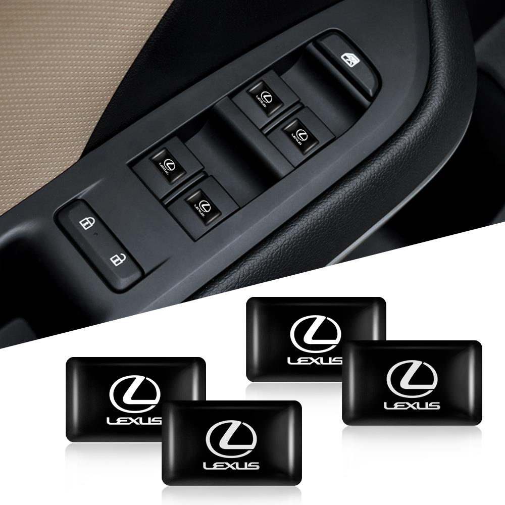 crwxnp1 10/20/50Pcs Car 3D Epoxy Steering Wheel Dashboard Decor Badge Interior Sticker For Lexus LS LC IS350 ES300h ES300 IS250 GS350 RX