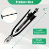 The 15.24 Cm/22.86 Cm Wire Twisting Pliers, High-carbon Steel Twist Wire Tool with Polished Jaws for Grin Twisting and Cuting Stainless Steel