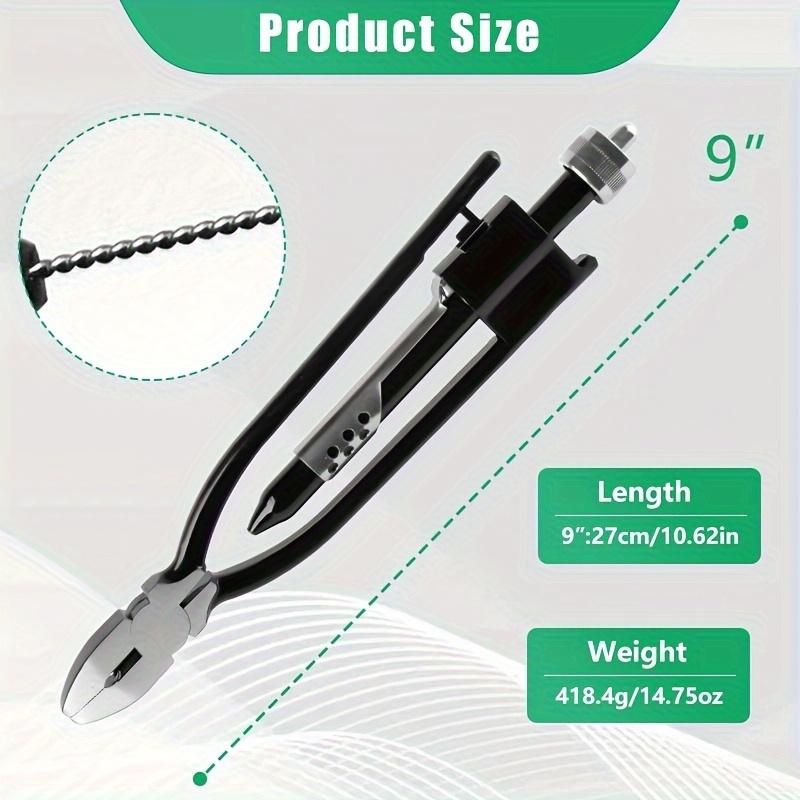 The 15.24 Cm/22.86 Cm Wire Twisting Pliers, High-carbon Steel Twist Wire Tool with Polished Jaws for Grin Twisting and Cuting Stainless Steel
