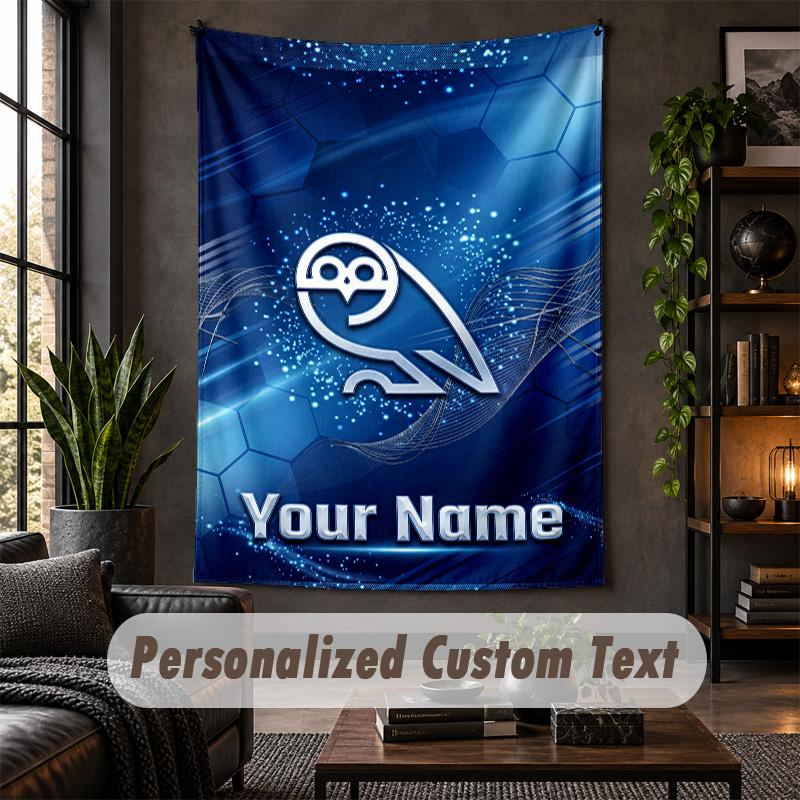 Personalized Wall Tapestry,Sheffield Wednesday FC Custom Text, Soft Fabric Wall Art For Indoor Decoration