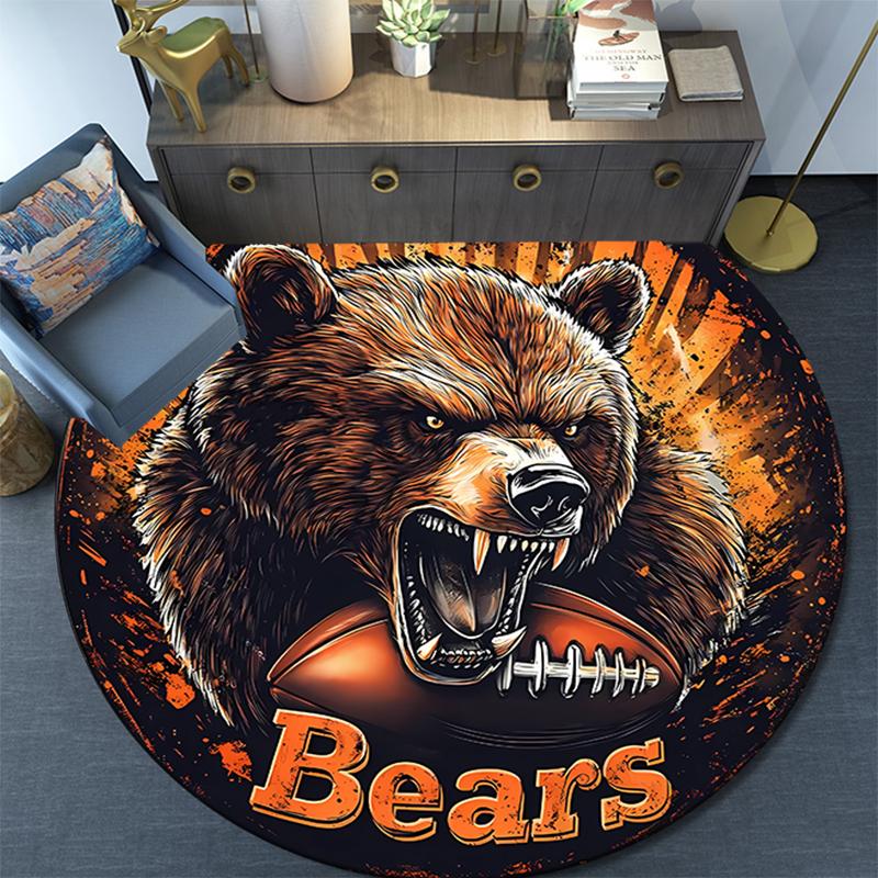 

Cartoon Print Round Area Rug,Carpet Rug for Living Room Bedroom Sofa Playroom Decor,Non-slip Floor Mat 80cmx80cm