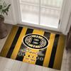 Boston Bruins Design Křišťálový Sametový Koberec Útulný Ne?Protiskluzová tištěná předložka do ložnice, obývacího pokoje, předsíně
