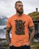 Valhalla Viking Warrior T-Shirt, Norse Mythology Raven Graphic Tee