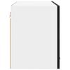 Wall Mounted Cabinet with Door 2 Pcs Black Oak Effect 60 X 31 X 40 Cm