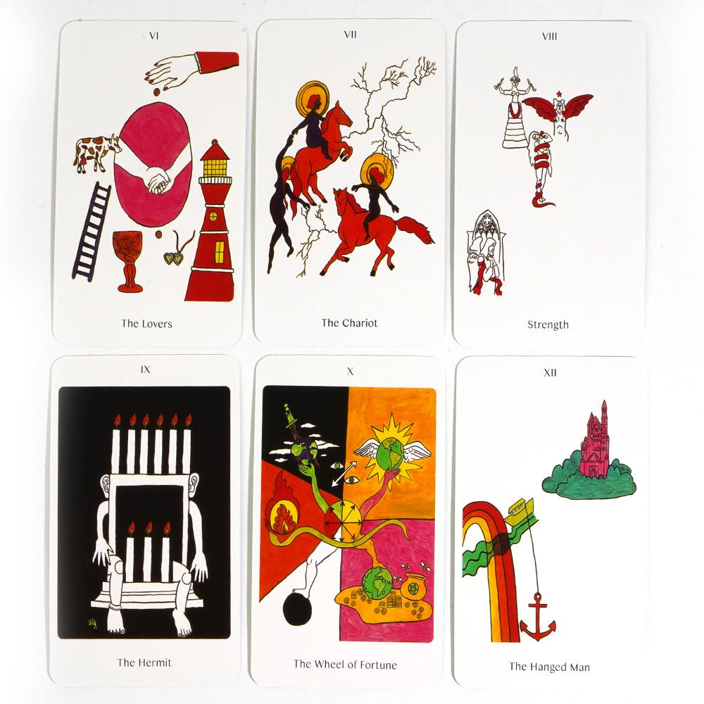 10,3*6cm Apparition Tarot Deck Spirit Speak Serie Bunte Welt des Apparition Oracle Crafting Tarot Archetypen für Anfänger