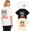 RHUDE Poker Print Cotton T-Shirt Men Women High Street Casual Top Everyday Wear