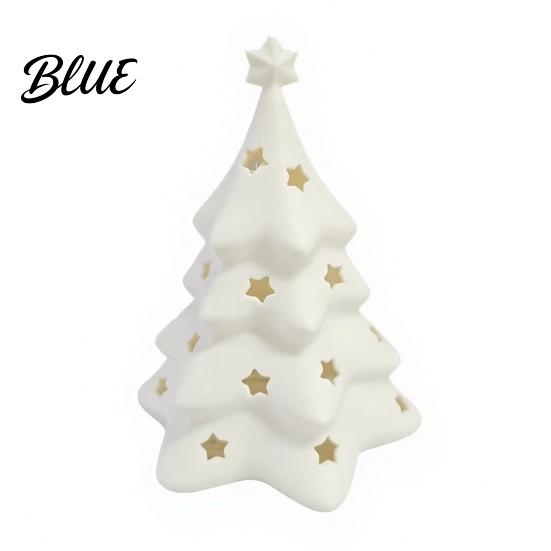 Customizable Holiday Gift Star Design Christmas Lampshade Tree 3D Printed with Hollow Figurine Creative Light Shade Desktop Ornament for