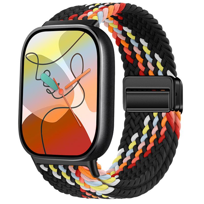 Magnetic Strap for Xiaomi Smart Mi Band 9 Pro/8 Pro Watch Band Comfortable Stretchable Braided Correa Redmi Watch 4 5 6 Brecelet