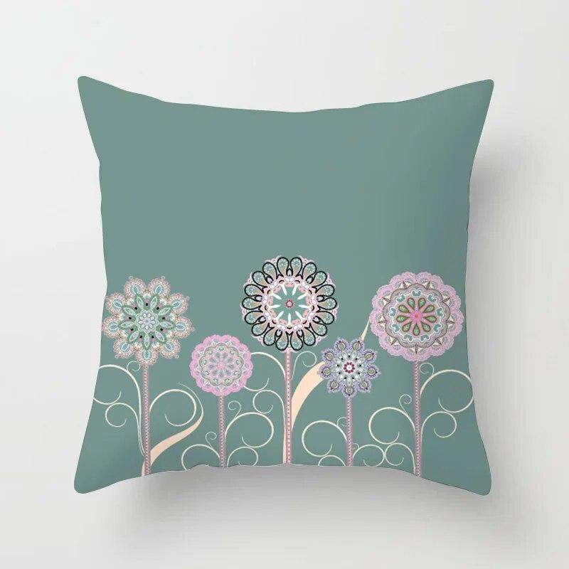 Abstract Painting Flower Cushion Cover Pillow  Home Sofa Car Decorative
