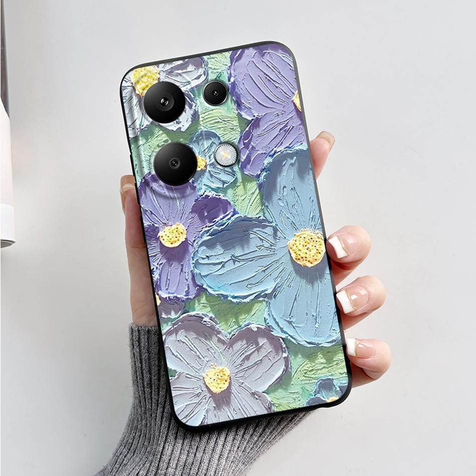 For Poco M6 Pro 4G Case Silicon Cover Soft Bumper for Xiaomi Poco M6 Pro M6Pro 4G Global Phone Cases M 6 Pro Cartoon TPU Shells