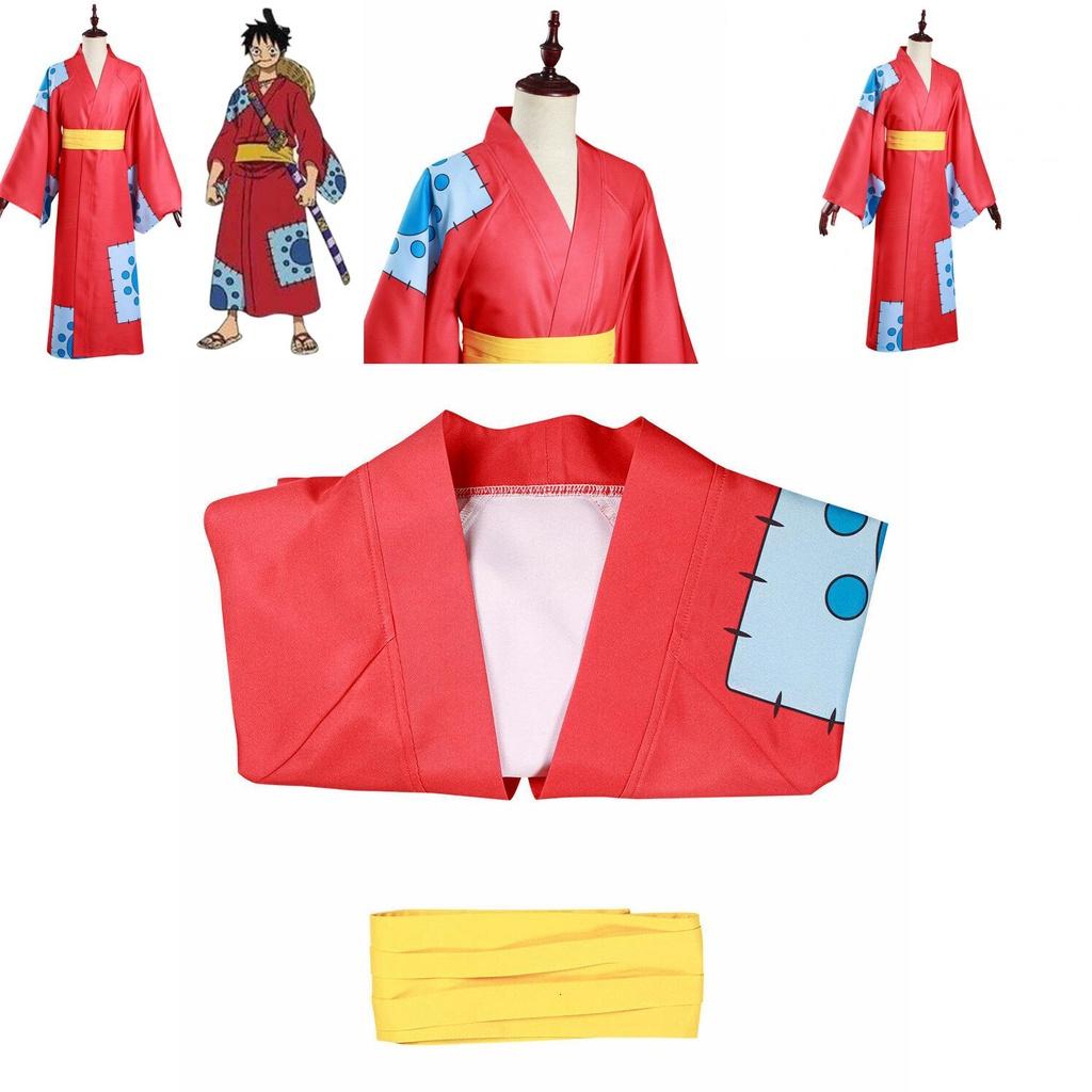 One Piece Wano Land Cosplay Kostüm für Monkey D. Luffy Fans