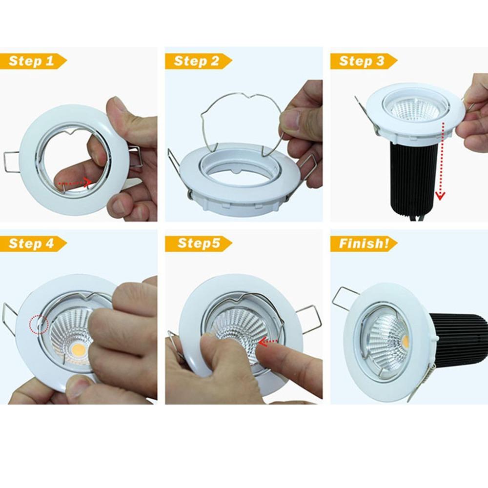 20pcs 2.44×1.10×1.89in Downlight Retaining Spring Clips Spotlight Fixing Clips Industrial Lighting