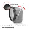 Camera Lens Filter 52mm ND2-ND400 Adjustable Filter for 12/11 Includes Adapter And Protective Cover