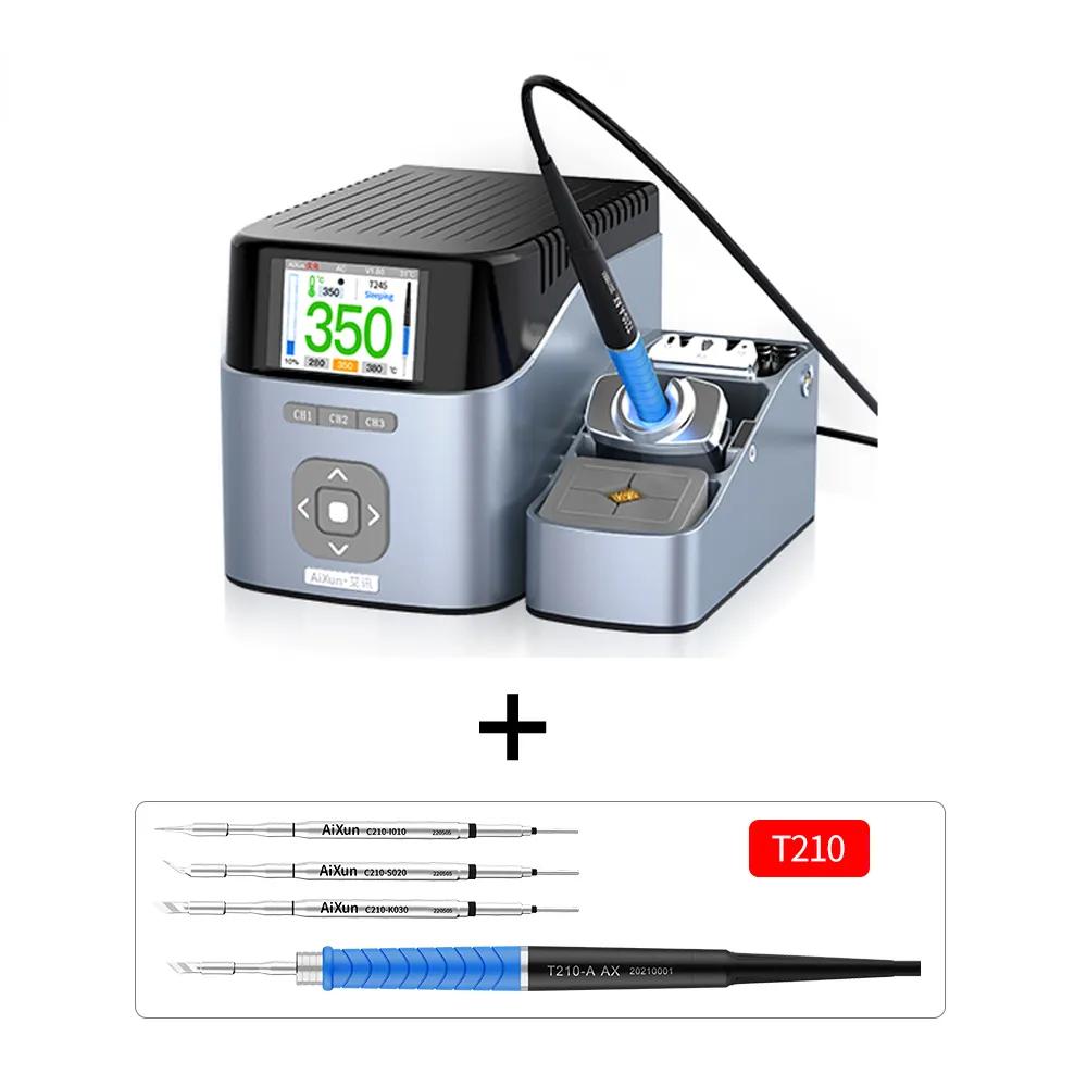 

AIXUN T410 T405 soldering station Solder Iron Pen Holder for Phone repair Welding Iron Station Mortherboard Electric Soldering 110v