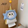 Dorm Room Storage Organizer Hanging Tissue Box Holder, Foldable Fabric Napkin Dispenser, Household Solution Durable Portable Organizer, for