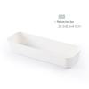 Stackable Frosted Plastic Storage Box with Dividers - Multi-purpose Organizer