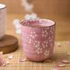 Japanse Stijl Kung Fu Thee Keramische Onderglazuur Porseleinen Theekop Huiseigenaar Sub-Kop Glazen Theekop Roze Wit