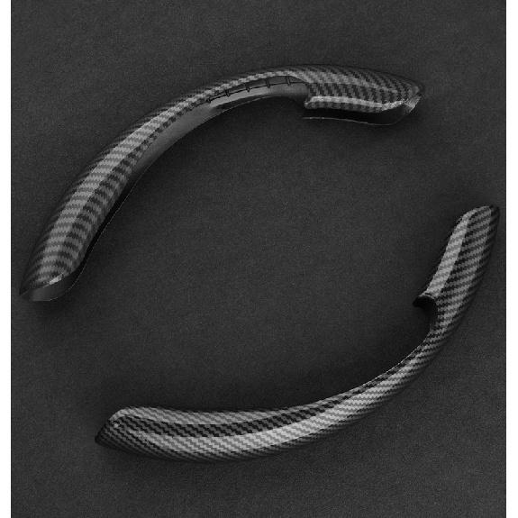 

Универсальный автомобильный чехол на руль 38 см 15 дюймов из углеродного волокна, чехол-усилитель колеса, противоскользящий салон автомобиля чёрный