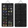 16 Slots Felt Eyeglasses Stand Visible Sunglasses Storage Holder Glasses Display Rack  Wall Door