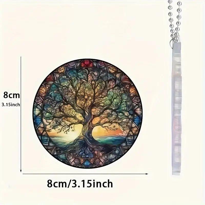 Round Unique Acrylic Ornament Delightful Car Decoration Gift For Special Occasions