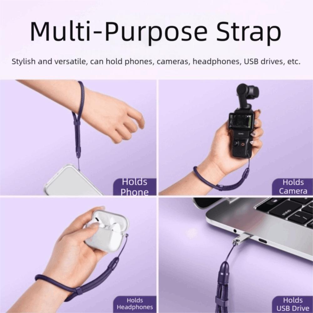 Durable Polyester Mobile Phone Lanyard Short Rope Mobile Phone Strap Phone Wrist Strap  Daily Use