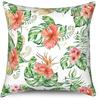 Summer Flamingo Pillowcase Tropical Plant Palm Leaf Pillow Cover Cushion Cover Decorative Home