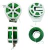 Garden Wire Ties Twist Tie with Built-in Cutter Rustproof Green Coated Plant Twine Wires for Gardening Fasteners Flexible Reusable Tomatoes
