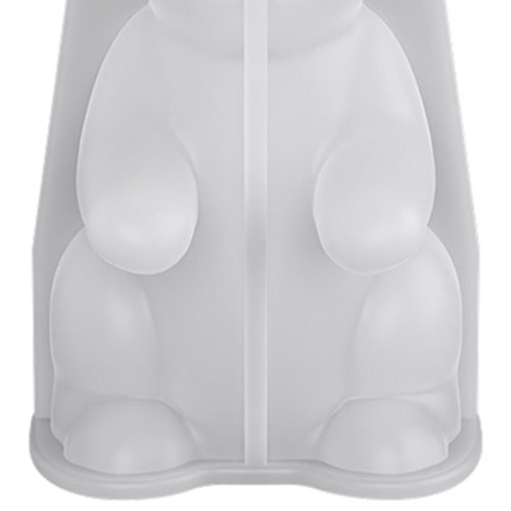 Resin Polymer DIY Silicone Molds Clay Crafts Plaster Tray Big Rabbit Epoxy Moulds for Home Decor Candle Making Wave Spiral Molds