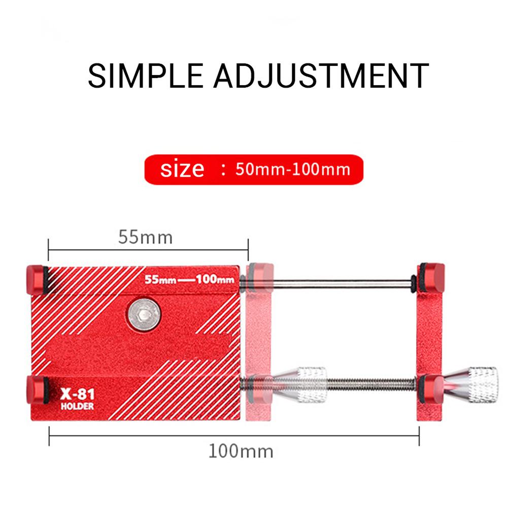 Mountainbike Handyhalter Aluminiumlegierung Verstellbare Fahrradhalterung Handy GPS Halter Drehbar Klemme