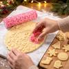 Easy Release Biscuit Tools 9Pcs Christmas Themed Cookie Cutter Set, Reusable Non-Stick Pastry Fondant Baking Molds for Cookies Mold, Food-Grade