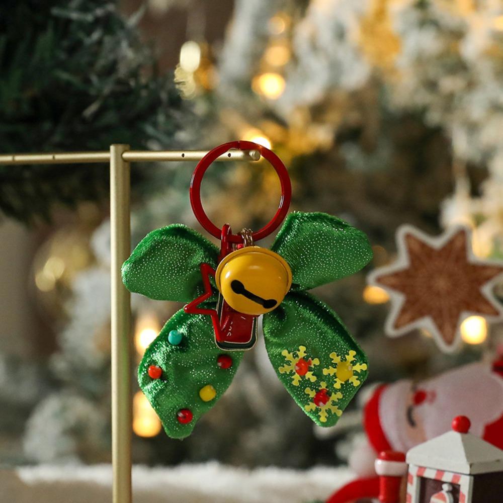 

Мультяшный Рождественский Брелок Трость Плюшевый Бант Брелок Милый Подвеска в виде Рождественской Елки Девочки Style1