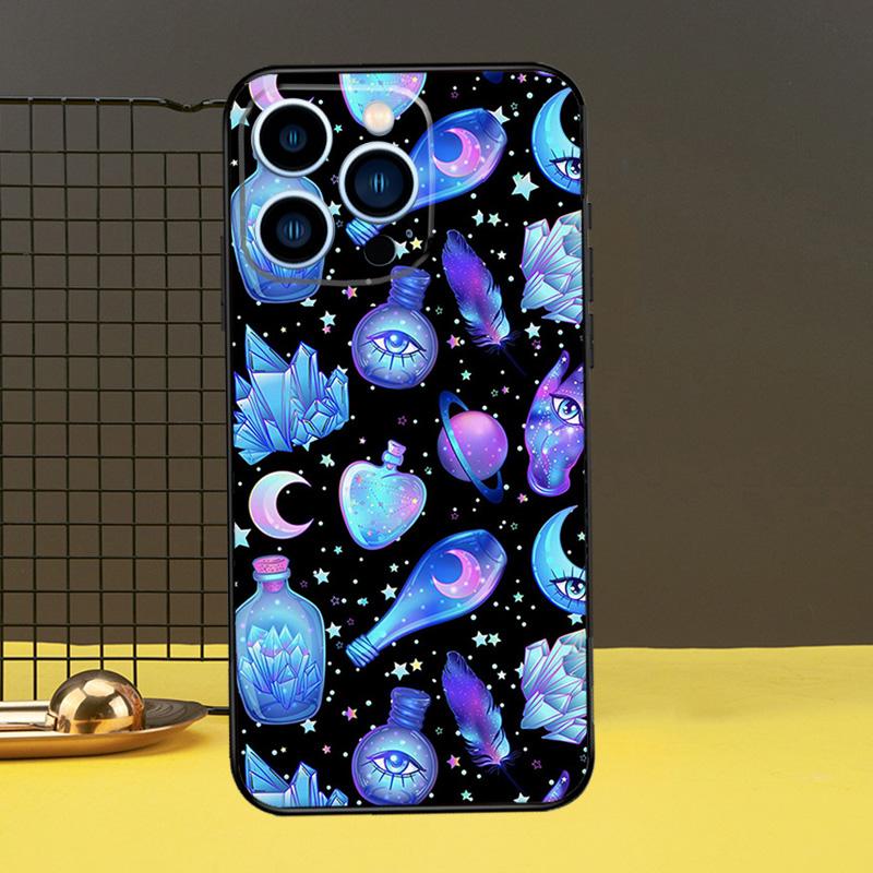 Occult Witchcraft Moon Gothic Witch Funda For iPhone 12 13 Mini 11 14 16 15 Pro Max XS X XR 7 8 14 16 15 Plus Phone Case