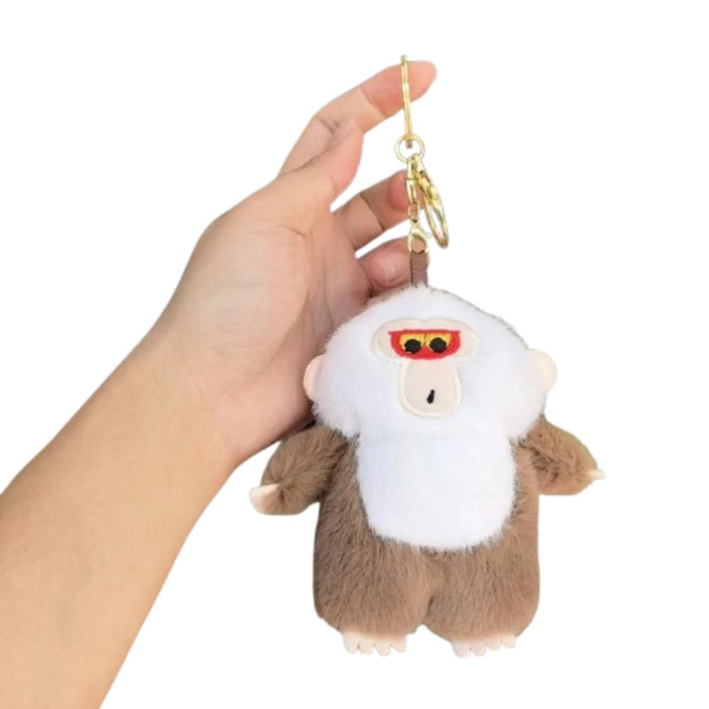 

Stuffed Animals Chimpanzees Doll Keychain Plush Doll Monkey Car Pendant Bag Pendant кофейный