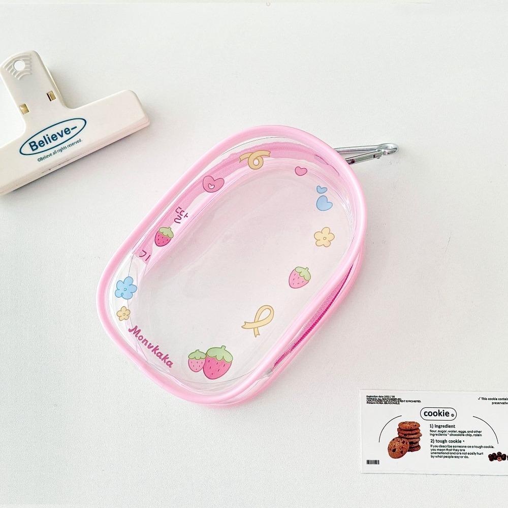 

Display 10cm Transparent Doll Bag Clear Outdoor Doll Display Bag Mini Doll Storage Bag Storage Bag розовый