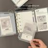 M5 A6 Diagonal Pp Three Fold Pp Loose Notebook Cover Mini Portable Sticker Small Card Po Storage Ledger